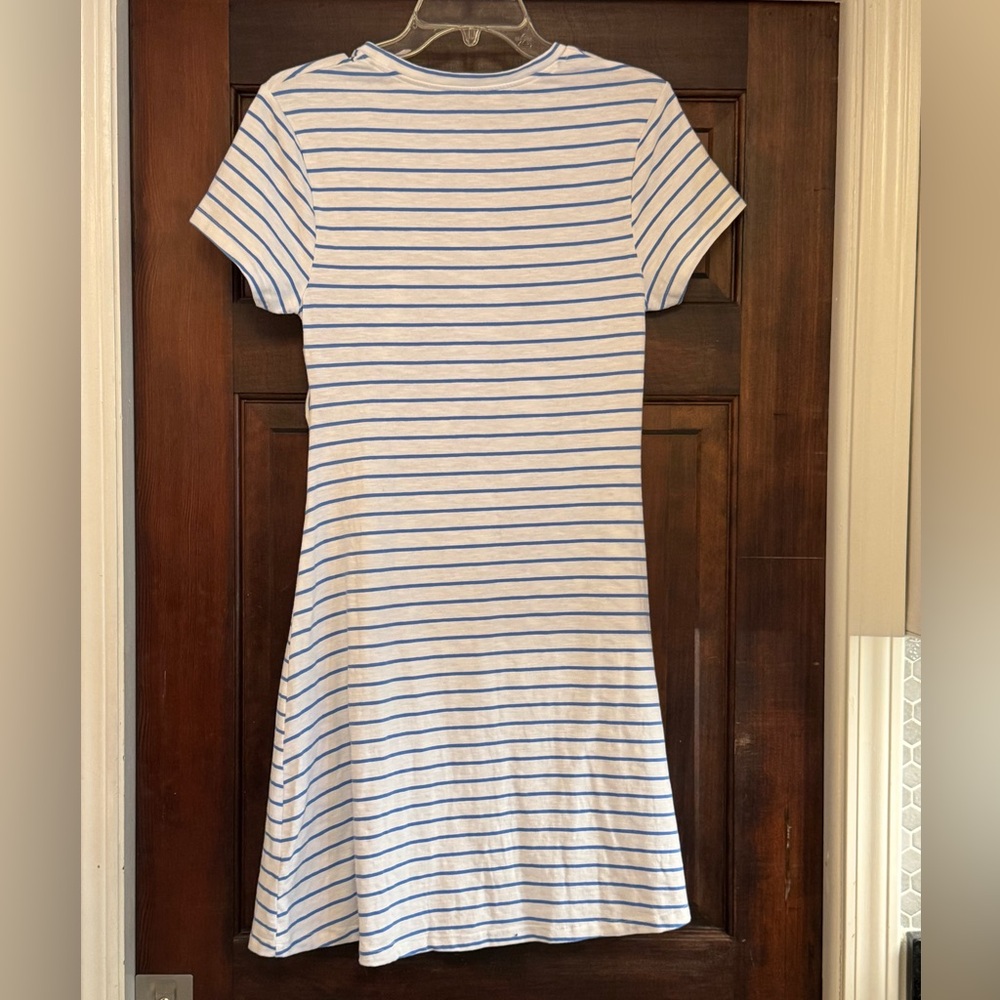 Universal Thread Blue And White Asymmetrical Ruch… - image 2